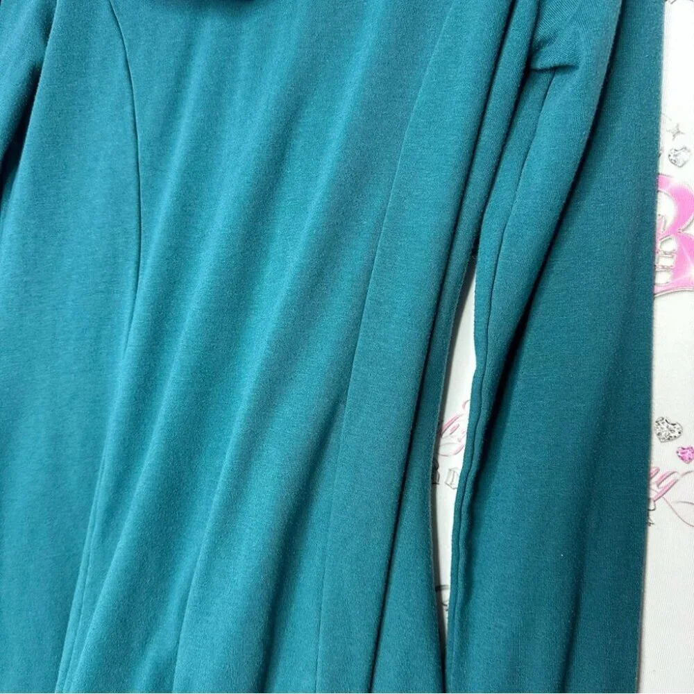 Valolia top dress style long cute hooded blue grey comfy stretchy